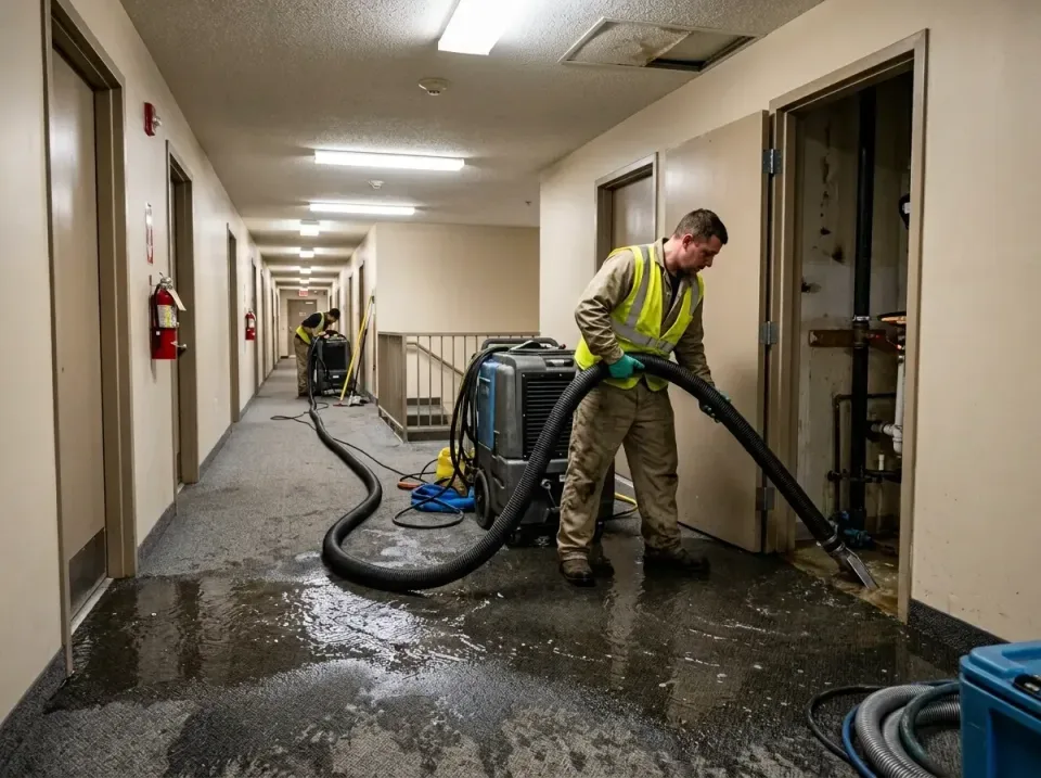 multi-unit-apartment-hallway-f-005 — frequently asked questions, Emergency Burst Pipe Water Extraction & Removal in Swedesbo…